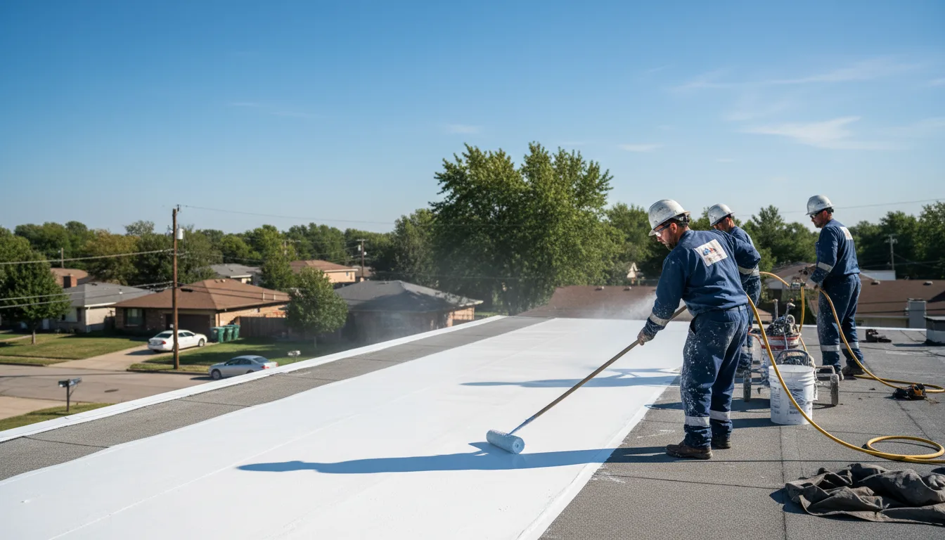 Commercial roof coating in Lakewood, IL near me